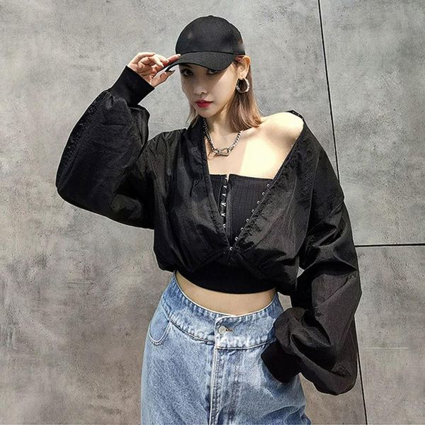seebeautiful stitching waist loose short jacket coat v-neck lantern sleeve single breasted fashion 2021 spring women e083 women's jacke, Black;brown
seebeautiful stitching waist loose short jacket coat v-neck lantern sleeve single breasted fashion 2021 spring women e083 women's jacke, Black;brown