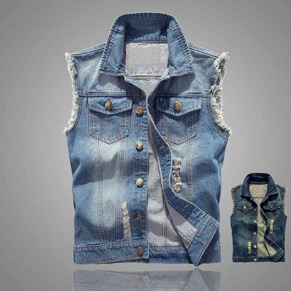men's vests collect ripped male jeans jacket hip hop vest tank plus size 6xl, Black;white
men's vests collect ripped male jeans jacket hip hop vest tank plus size 6xl, Black;white