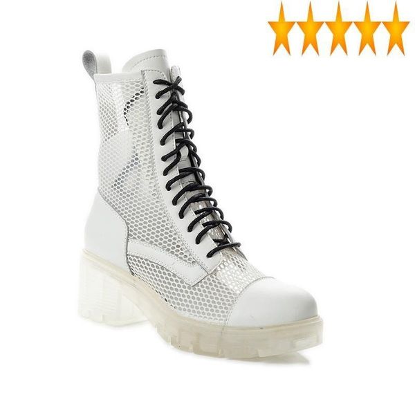 boots women summer shoes breathable leather transparent high heels mesh leisure lace up chunky heel classic black white
boots women summer shoes breathable leather transparent high heels mesh leisure lace up chunky heel classic black white