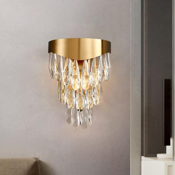 wall lamp luxury gold crystal sconce lamps modern living room bedroom led lights creative home decoration lighting
wall lamp luxury gold crystal sconce lamps modern living room bedroom led lights creative home decoration lighting