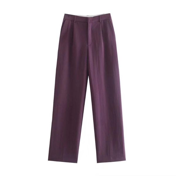 women's pants & capris za women 2021 fashion neutral wind wear side pockets straight vintage high waist zipper female trousers mujer, Black;white
women's pants & capris za women 2021 fashion neutral wind wear side pockets straight vintage high waist zipper female trousers mujer, Black;white