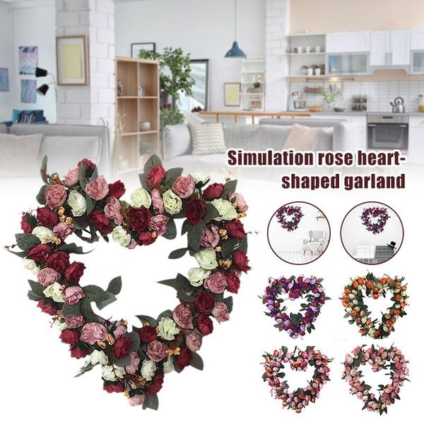 vintage art simulation rose flowers wreath 36cm heart shaped valentine's day garland for door home party wedding decor decorative & wre
vintage art simulation rose flowers wreath 36cm heart shaped valentine's day garland for door home party wedding decor decorative & wre