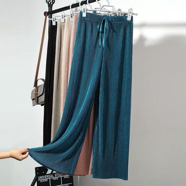 women's pants & capris wide leg summer loose casual elastic high waist black pink fashion pleated trousers plus size 4xl, Black;white
women's pants & capris wide leg summer loose casual elastic high waist black pink fashion pleated trousers plus size 4xl, Black;white