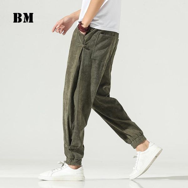 chinese style corduroy plus size trousers 2021 spring casual harem pants men clothing fashion harajuku buckle joggers male men's, Black
chinese style corduroy plus size trousers 2021 spring casual harem pants men clothing fashion harajuku buckle joggers male men's, Black