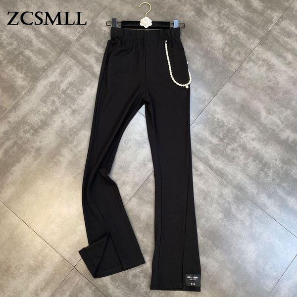 women's jeans zcsmll split pearl chain decoration trouser leg labeling letter niche casual women black pants 2021 spring autumn tide, Blue
women's jeans zcsmll split pearl chain decoration trouser leg labeling letter niche casual women black pants 2021 spring autumn tide, Blue