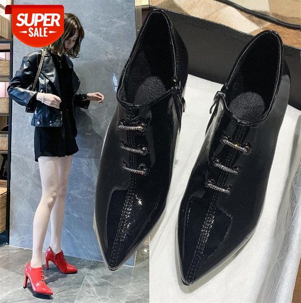 korean style pointed toe british retro stiletto small leather shoes deep mouth mid-heel single large size women's #i27n
korean style pointed toe british retro stiletto small leather shoes deep mouth mid-heel single large size women's #i27n