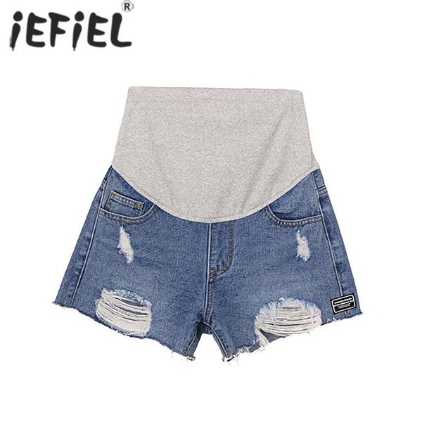 maternity bottoms summer fashion shorts pregnant women denim holes pregnancy jeans short pants adjustable waist belly clothes, White
maternity bottoms summer fashion shorts pregnant women denim holes pregnancy jeans short pants adjustable waist belly clothes, White