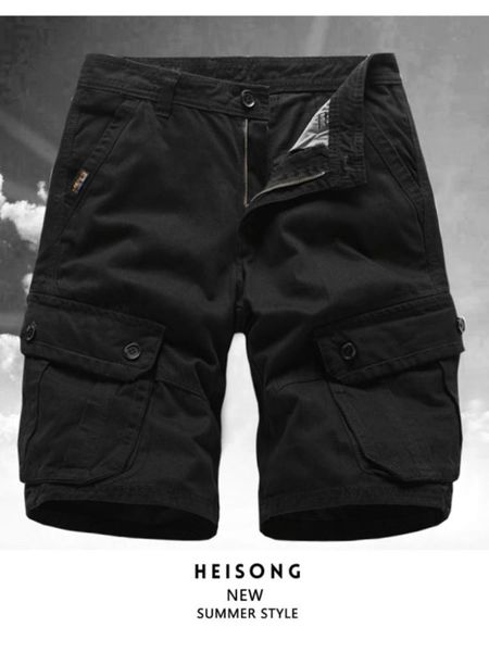 men's shorts casual multi pocket cargo / straight solid army knee length overalls street wear, White;black
men's shorts casual multi pocket cargo / straight solid army knee length overalls street wear, White;black