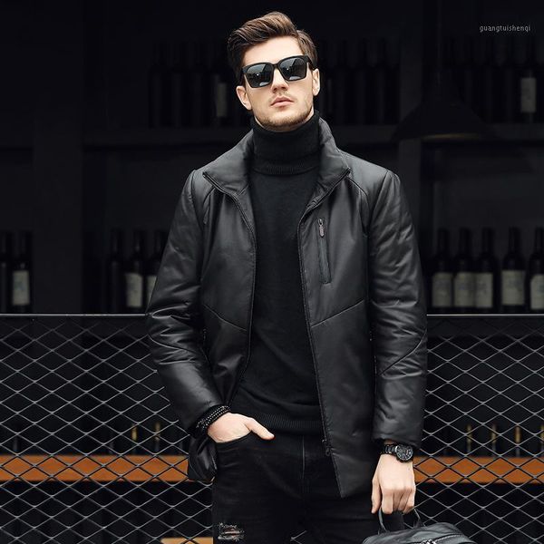 leather plant mulberry silk bladder with thick winter clothing without tuyaguang sheep skin in the men's long & faux, Black
leather plant mulberry silk bladder with thick winter clothing without tuyaguang sheep skin in the men's long & faux, Black