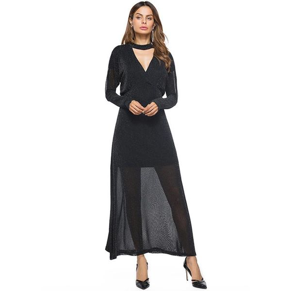 casual dresses spring women party dress fashion deep v neck long pure color bat sleeve elegant nightout 693, Black;gray
casual dresses spring women party dress fashion deep v neck long pure color bat sleeve elegant nightout 693, Black;gray