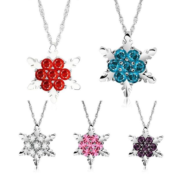 fashion 5 colors frozen snowflake shiny rhinestone pendant chain necklace christmas gift jewelry necklaces, Silver
fashion 5 colors frozen snowflake shiny rhinestone pendant chain necklace christmas gift jewelry necklaces, Silver