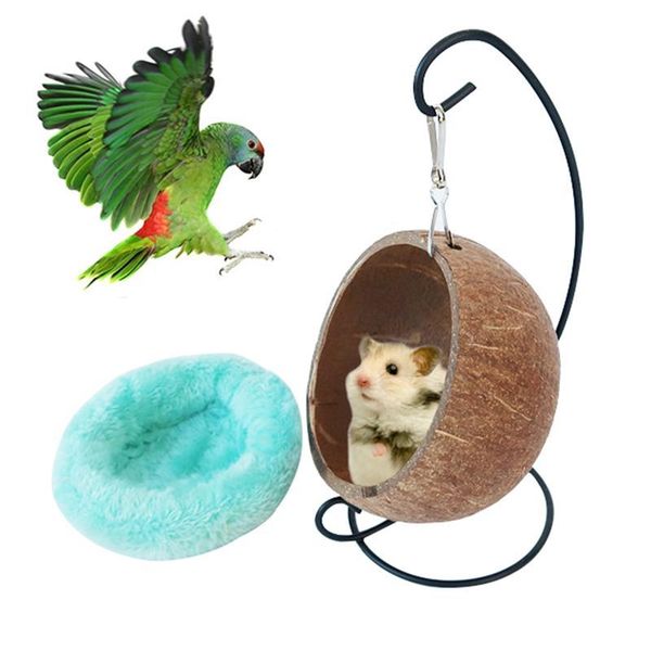 small animal supplies pet hamster hammock creative coconut shaped rodent sleeping bed with soft plush mat guinea pig cage hanging for pets
small animal supplies pet hamster hammock creative coconut shaped rodent sleeping bed with soft plush mat guinea pig cage hanging for pets