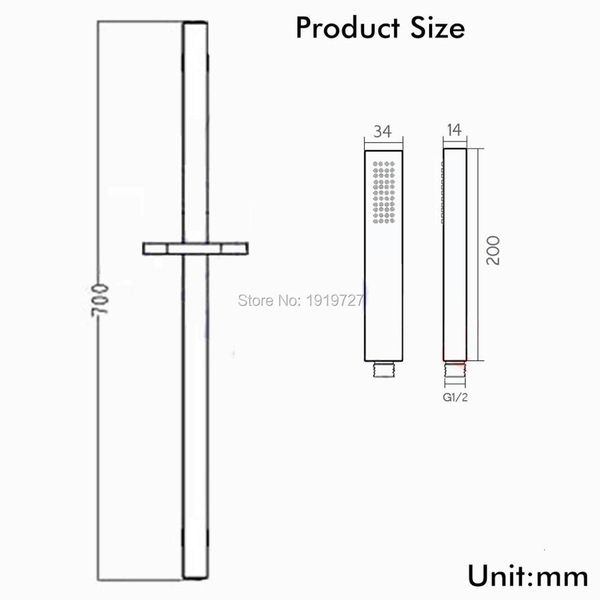 other faucets, showers & accs bathroom black square hand held handheld shower head sliding rail set srdz
other faucets, showers & accs bathroom black square hand held handheld shower head sliding rail set srdz