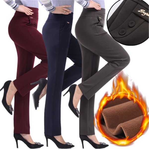 women's pants & capris winter women warm velvet thick trousers high waist elastic pantalon femme straight plus size 5xl, Black;white
women's pants & capris winter women warm velvet thick trousers high waist elastic pantalon femme straight plus size 5xl, Black;white