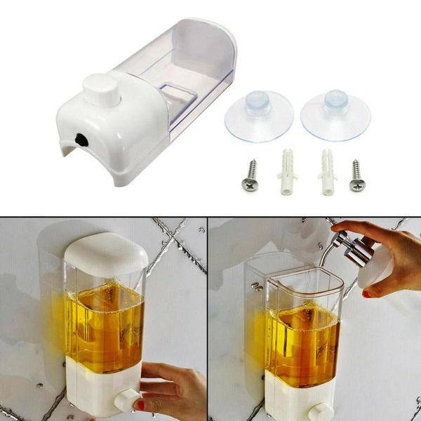 500ml white hand liquid soap dispenser wall mount bathroom lotion shampoo kitchen tool outdoor gadgets
500ml white hand liquid soap dispenser wall mount bathroom lotion shampoo kitchen tool outdoor gadgets