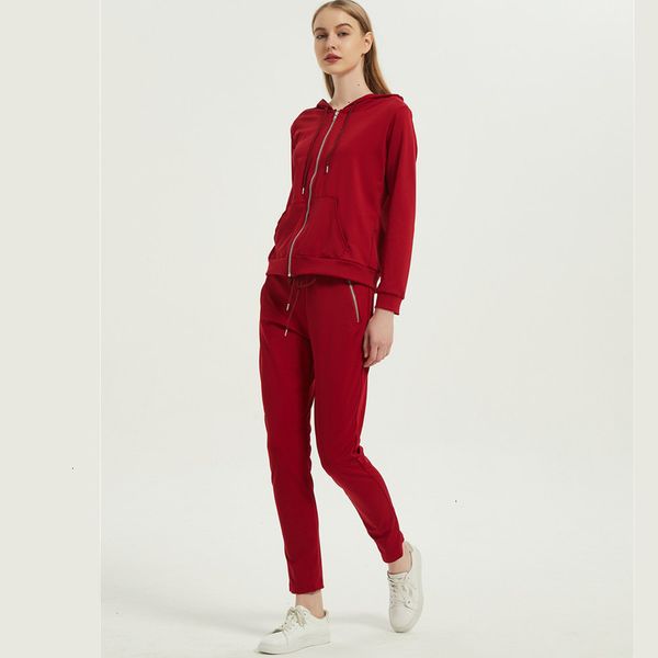 sports women's tracksuits autumn casual solid color suit personalized zipper pocket 2-piece set, Gray
sports women's tracksuits autumn casual solid color suit personalized zipper pocket 2-piece set, Gray