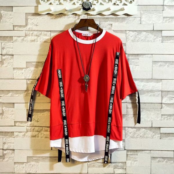 mens t-shirts summer high street streetwear hip hop polo shirt students japanese harajuku ribbon patchwork fake ribbon two-piece letter prin, White;black
mens t-shirts summer high street streetwear hip hop polo shirt students japanese harajuku ribbon patchwork fake ribbon two-piece letter prin, White;black