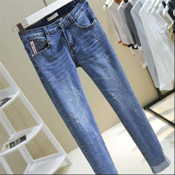 womens jean street fashion plus size 5xl jeans women moms skinny casual push up denim pants slim waist pencil, Blue 
womens jean street fashion plus size 5xl jeans women moms skinny casual push up denim pants slim waist pencil, Blue