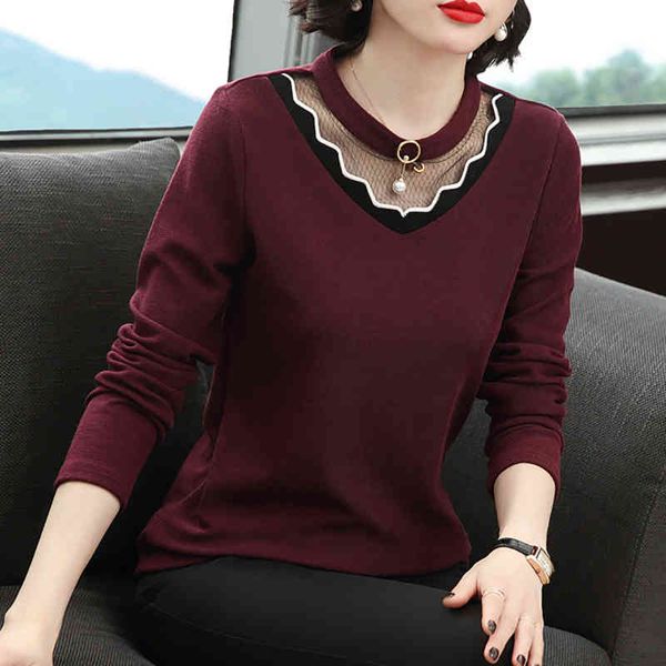 women's t-shirt beading long sleeve t women mesh hollow out fall cotton vintage tshirt slim womens clothing tee femme gdqx, White
women's t-shirt beading long sleeve t women mesh hollow out fall cotton vintage tshirt slim womens clothing tee femme gdqx, White