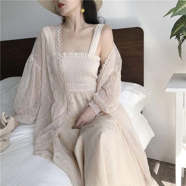 women's swimwear summer long-sleeved cardigan retro fashion hong kong style hollow sunscreen shirt mid-length thin coat lace top, White;black
women's swimwear summer long-sleeved cardigan retro fashion hong kong style hollow sunscreen shirt mid-length thin coat lace top, White;black
