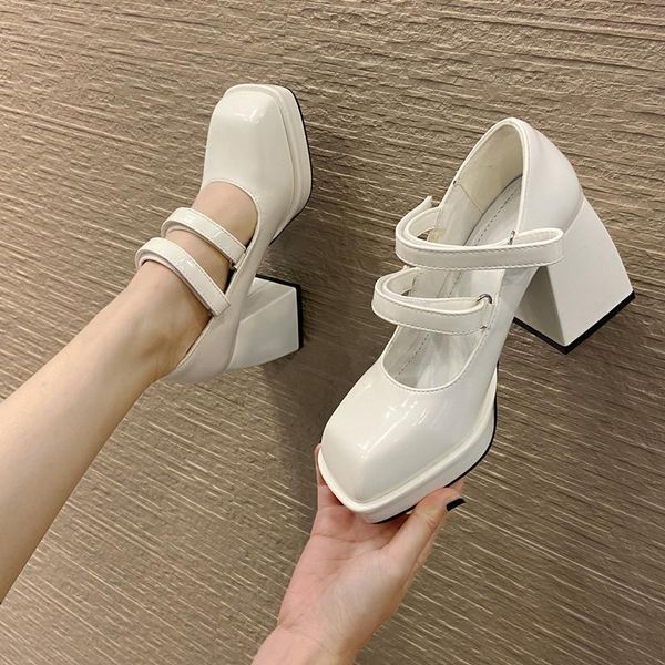 dress shoes spring women's high heels 9cm retro mary janes with platform square toe shallow pumps thick 3 colors oulyyyogo, Black
dress shoes spring women's high heels 9cm retro mary janes with platform square toe shallow pumps thick 3 colors oulyyyogo, Black