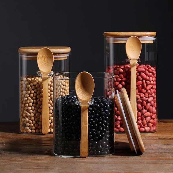 storage bottles & jars glass jar food container transparent belt sealed bamboo lid spoon coffee bean grain candy kitchen
storage bottles & jars glass jar food container transparent belt sealed bamboo lid spoon coffee bean grain candy kitchen