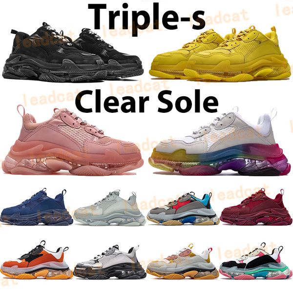 triple-s clear sole casual shoes vintage men women dad sneakers gym red blue white beige green yellow grey crystal bottom mens platform trai, Black
triple-s clear sole casual shoes vintage men women dad sneakers gym red blue white beige green yellow grey crystal bottom mens platform trai, Black