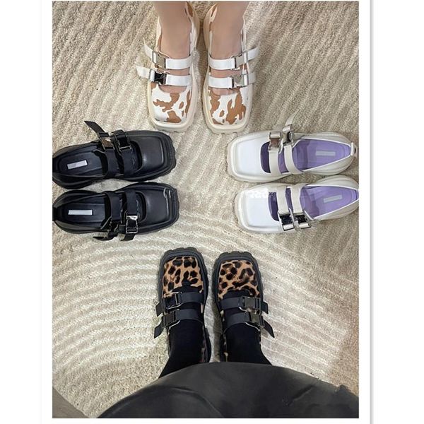 dress shoes 2021 vintage leopard mary jane leather platform women single double buckle square toe ladies party, Black
dress shoes 2021 vintage leopard mary jane leather platform women single double buckle square toe ladies party, Black