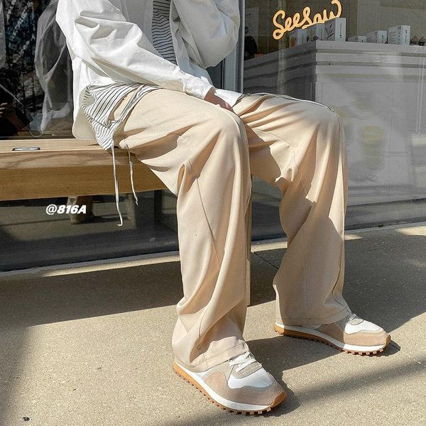 summer solid color ice silk pants men korean fashion loose casual harajuku streetwear wide-leg straight-leg men's, Black
summer solid color ice silk pants men korean fashion loose casual harajuku streetwear wide-leg straight-leg men's, Black