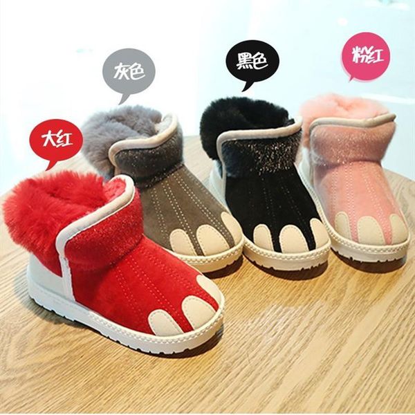 children girl snow boots waterproof kids cotton boot thicken rubber anti-slip sole solid color cute fur ball, Black;grey
children girl snow boots waterproof kids cotton boot thicken rubber anti-slip sole solid color cute fur ball, Black;grey