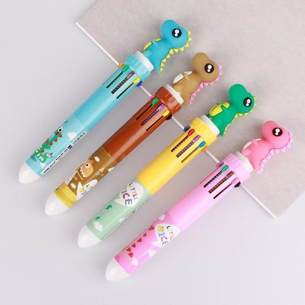 ballpoint pens 10 colors cute dinosaur pen cartoon 0.5mm colorful office school student stationery friend classmate gift, Blue;orange
ballpoint pens 10 colors cute dinosaur pen cartoon 0.5mm colorful office school student stationery friend classmate gift, Blue;orange
