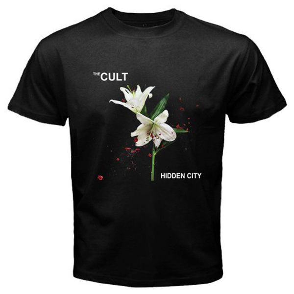 the cult *hidden city men's black t-shirt size s-3xl, White;black 
the cult *hidden city men's black t-shirt size s-3xl, White;black
