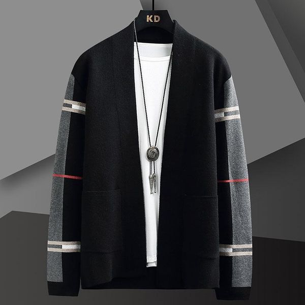 men's sweaters brand sweater jacket striped knitwear cardigan autumn winter long sleeve slim fit business casual sweatercoat male cloth, White;black
men's sweaters brand sweater jacket striped knitwear cardigan autumn winter long sleeve slim fit business casual sweatercoat male cloth, White;black