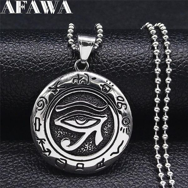 egyptian rune eyes stainless steel long chain necklaces for men silver color round jewelry colgante hombre nzz184s02 pendant
egyptian rune eyes stainless steel long chain necklaces for men silver color round jewelry colgante hombre nzz184s02 pendant