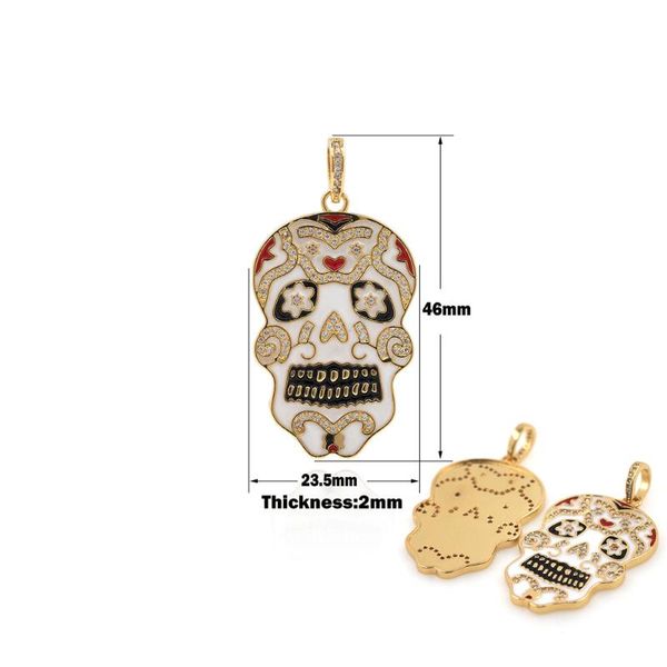 charms enamel skull pendant is used to make fashion earrings necklaces mracelets pendants cubic zirconia cz charm horror jewelry, Bronze;silver
charms enamel skull pendant is used to make fashion earrings necklaces mracelets pendants cubic zirconia cz charm horror jewelry, Bronze;silver