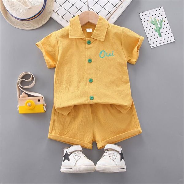 childrens clothing summer baby boys girls letter short sleeve lapel shorts 2 piece solid suit flax, White
childrens clothing summer baby boys girls letter short sleeve lapel shorts 2 piece solid suit flax, White