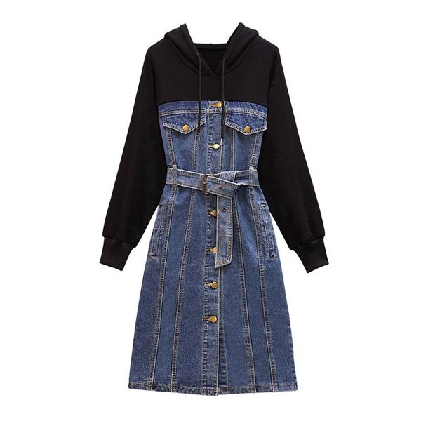 casual dresses perhaps u women black red white hooded long sleeve cotton denim patchwork sash button knee length dress spring autumn d2231, Black;gray
casual dresses perhaps u women black red white hooded long sleeve cotton denim patchwork sash button knee length dress spring autumn d2231, Black;gray