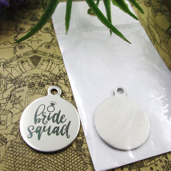40pcs--stainless steel charms"bride squad" more style choosing diy pendants for necklace, Bronze;silver
40pcs--stainless steel charms"bride squad" more style choosing diy pendants for necklace, Bronze;silver