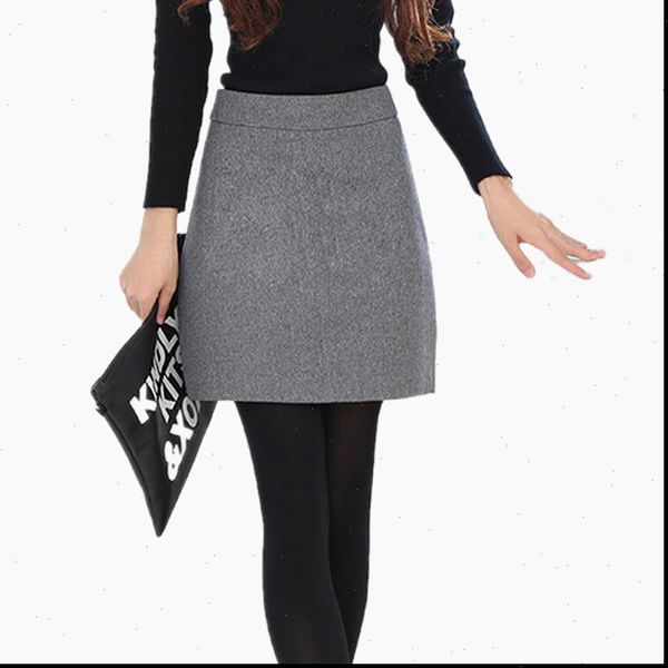 autumn women skirt winter high waist a line woolen short slim elegant basic mini skirts, Black
autumn women skirt winter high waist a line woolen short slim elegant basic mini skirts, Black