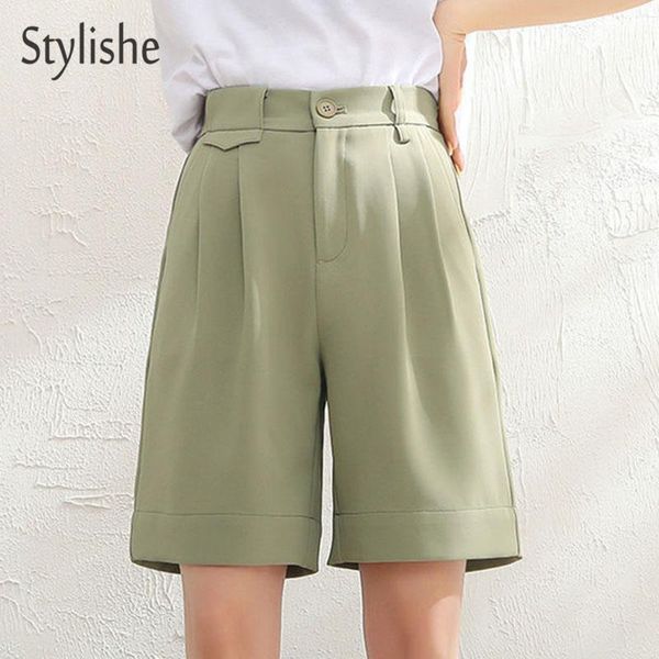 women's shorts stylishe half-length women korean office lady high waist wide leg pockets casual streetwear plus size clothing, White;black
women's shorts stylishe half-length women korean office lady high waist wide leg pockets casual streetwear plus size clothing, White;black