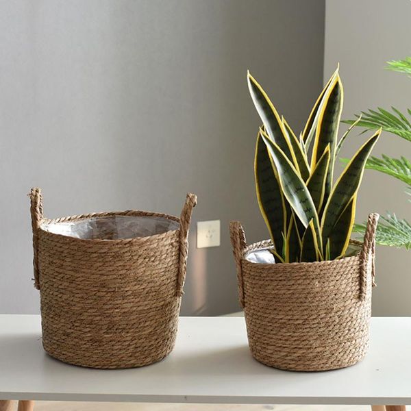 nordic straw storage basket rattan floor flower pot crafts decoration container for garden wedding planters & pots
nordic straw storage basket rattan floor flower pot crafts decoration container for garden wedding planters & pots