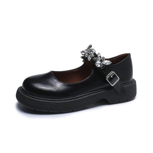 dress shoes thick-soled rhinestone style small leather thin japanese jk solid color retro mary jane allmatch skirt, Black
dress shoes thick-soled rhinestone style small leather thin japanese jk solid color retro mary jane allmatch skirt, Black