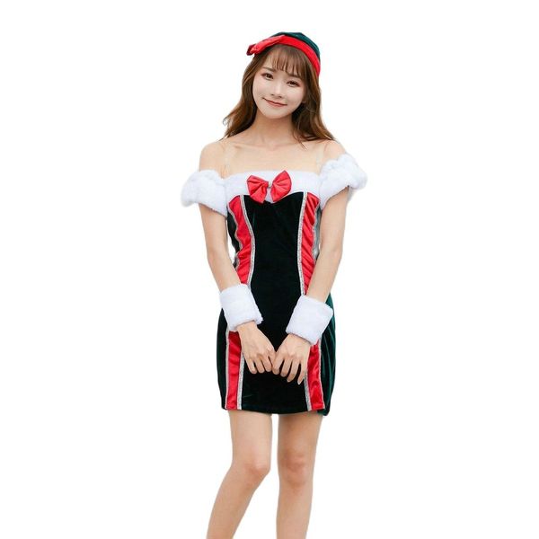 theme costume new christmas dress skirt etiquette usher lady rainbow breast wrap dress suit christmas dress lady women skirt sexy, Black;red
theme costume new christmas dress skirt etiquette usher lady rainbow breast wrap dress suit christmas dress lady women skirt sexy, Black;red