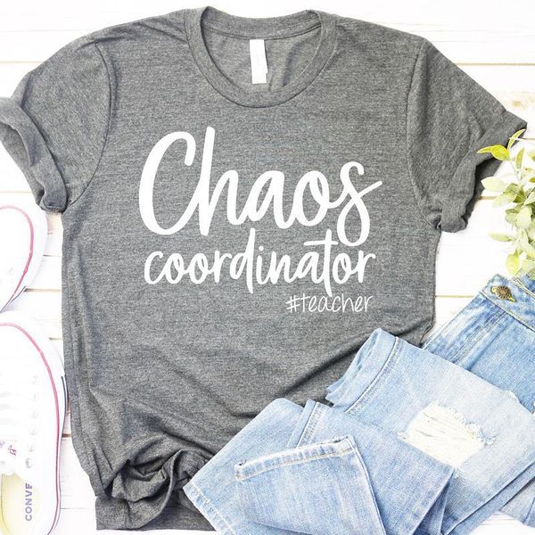 chaos coordinator teacher women t shirts short sleeve funny cotton tee aesthetic clothing dropshipping, White
chaos coordinator teacher women t shirts short sleeve funny cotton tee aesthetic clothing dropshipping, White
