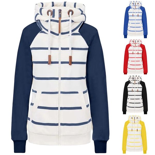 women's jackets women striped print drawstring hooded sweatshirts autumn winter warm zipper hoodie coat fashion long sleeve pocket hara, Black;brown
women's jackets women striped print drawstring hooded sweatshirts autumn winter warm zipper hoodie coat fashion long sleeve pocket hara, Black;brown