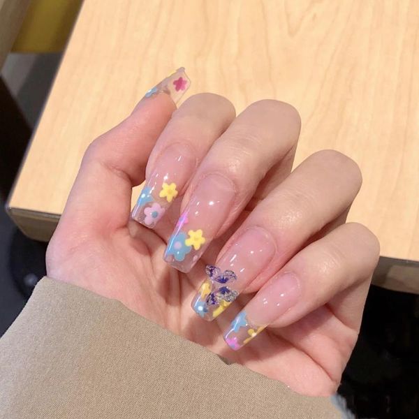 false nails 24pcs colorful flower printed nail patch manicure european shiny ballerina coffin press on tips with glue, Red;gold
false nails 24pcs colorful flower printed nail patch manicure european shiny ballerina coffin press on tips with glue, Red;gold