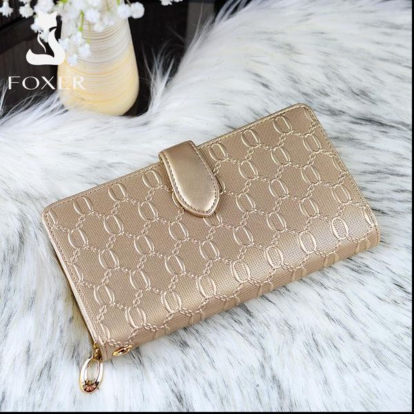 foxer brand womens long cow leather wallets ladies clutch bags famous designer purses women purse fashion female cowhide wallet, Red;black
foxer brand womens long cow leather wallets ladies clutch bags famous designer purses women purse fashion female cowhide wallet, Red;black