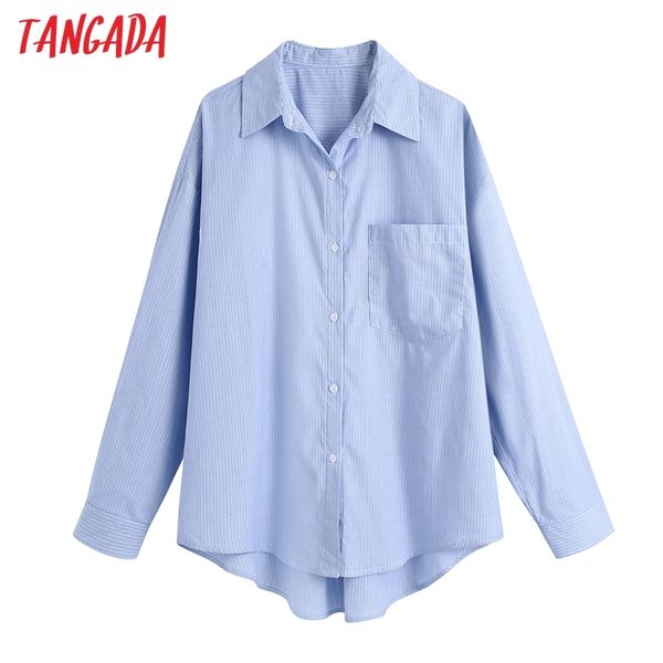 women classic striped oversized blouse vintage long sleeve button-up female shirts blusas chic be415 210416, White
women classic striped oversized blouse vintage long sleeve button-up female shirts blusas chic be415 210416, White