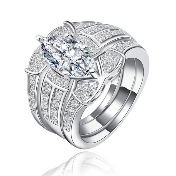 wedding rings 3pc ring set women silver plated lady fashion fine jewelry factory white luxury cz jewellery bridal, Slivery;golden
wedding rings 3pc ring set women silver plated lady fashion fine jewelry factory white luxury cz jewellery bridal, Slivery;golden