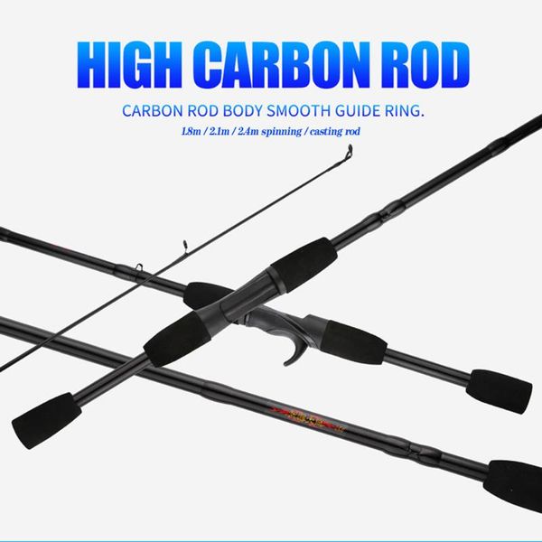 boat fishing rods 1.8m 2.1m 2.4m travel spinning rod eva handle saltwater baitcaster portable carbon fiber pole lure weight 5-20g
boat fishing rods 1.8m 2.1m 2.4m travel spinning rod eva handle saltwater baitcaster portable carbon fiber pole lure weight 5-20g